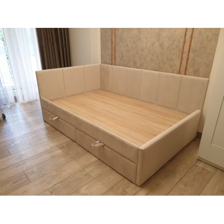 Pat pentru copii cu sertare  